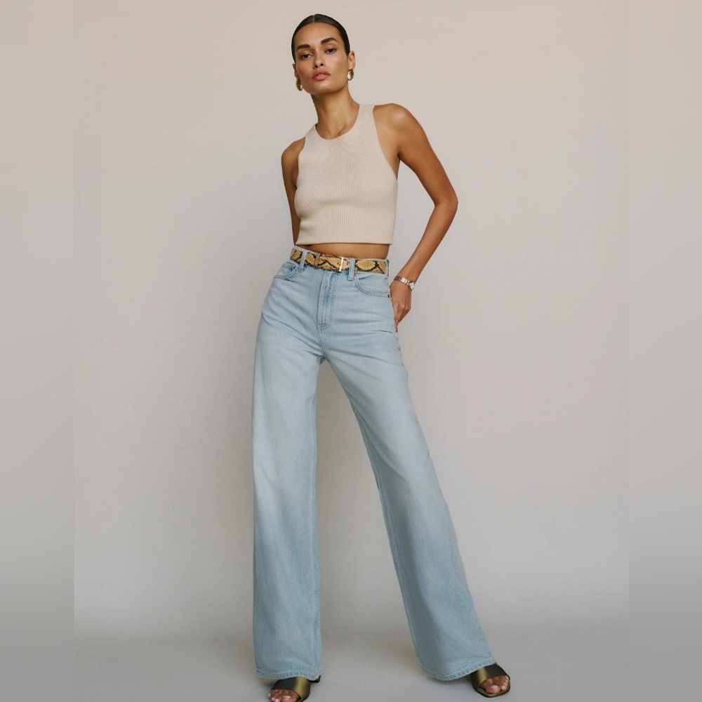 Reformation wide leg jeans